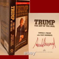 Autographe Art Of The Deal Book Hand Signé Par Le Président Donald Trump Avec Proof