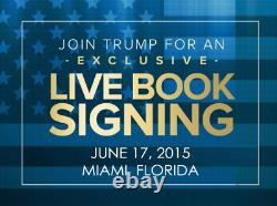 Autographe Art Of The Deal Book Hand Signé Par Le Président Donald Trump Avec Proof