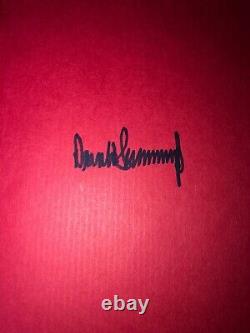 Autographe Signé Des Années 1990 Président Classique Donald Trump Survivant Au Sommet