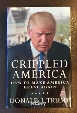 Autographe Signé Par Donald Trump, Infirme En Amérique, Avec Un Ex-libris Numéroté Coa