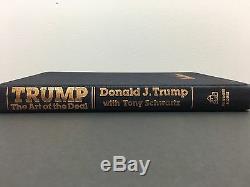 Autographe Signé Par Donald Trump L'art Du Deal 1ère Edition Livre 1987 Jsa Rare