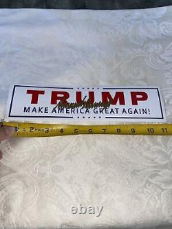 Autographié Trump Signé À La Main Maga Bumper Sticker