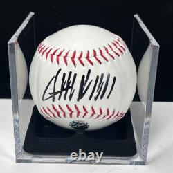 BALLE DE BASEBALL AUTOGRAPHE SIGNÉE À LA MAIN PAR LE PRÉSIDENT DONALD TRUMP 45-47 Drapeau COA HOLOGRAMME