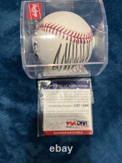 Balle de baseball signée et authentifiée par le président Donald J Trump PSA/DNA COA PSA DNA Auto
