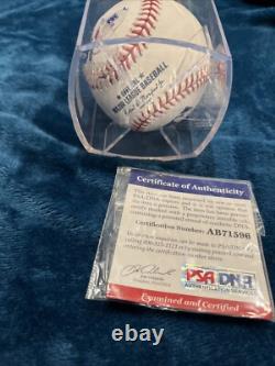 Balle de baseball signée et authentifiée par le président Donald J Trump PSA/DNA COA PSA DNA Auto