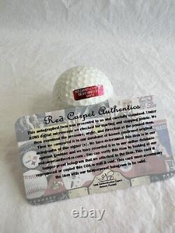 Balle de golf signée à la main rare de Donald Trump, président, avec certificat d'authenticité RCA