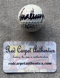 Balle de golf signée/autographiée par le 45/47e Président Donald Trump avec certificat d'authenticité MAGA