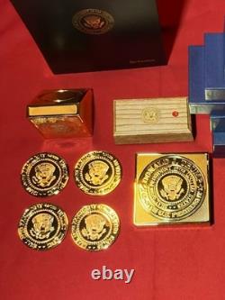 Ballon de football de campagne dédicacé par le président Donald Trump 2020 (taille réelle)