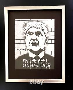 Banksy + Estampe signée Donald Trump + Nouveau cadre + Achetez-le maintenant