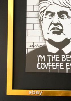 Banksy + Impression Signée de Donald Trump Encadrée + Achetez Maintenant