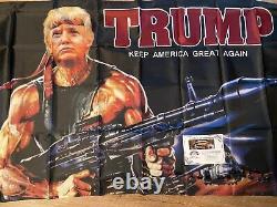 Bannière signée par Donald Trump/Rare