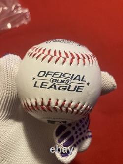 Baseball professionnel Rawlings (OLB3) signé à la main par Donald Trump