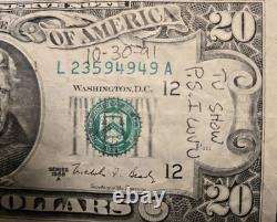 Billet de 20 dollars signé par Donald Trump, autographe complet des années 1990, JSA LOA