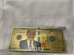 Billet de banque Donald Trump Autographe de Charlie Kirk