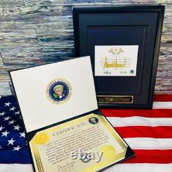 CARTE DE VOEUX AUTHENTIQUE SIGNÉE PAR DONALD TRUMP
