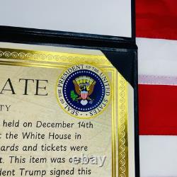 CARTE DE VOEUX AUTHENTIQUE SIGNÉE PAR DONALD TRUMP