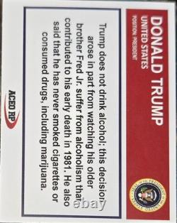 CARTE SIGNÉE DU PRÉSIDENT DONALD TRUMP MAGA AUTOGRAPHIÉE