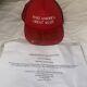 Casquette De Campagne Maga Rouge SignÉe Du PrÉsident Donald Trump Avec Authentification