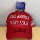Casquette Maga SignÉe À La Main Par Donald Trump 45-47 Président Des États-unis Hologramme Auto Coa