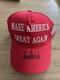 Casquette Rouge Maga 45-47 SignÉe À La Main Par Le PrÉsident Donald Trump Avec Hologramme D'autographes Et Certificat D'authenticitÉ