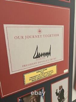 Cadre présidentiel signé par Donald Trump avec authentification