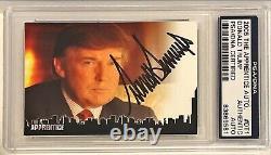 Carte autographiée 2005 de Donald Trump, L'apprenti, par Comic Images, certifiée PSA DNA #DT1