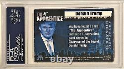 Carte autographiée 2005 de Donald Trump, L'apprenti, par Comic Images, certifiée PSA DNA #DT1