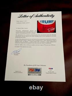 Casquette MAGA de 2016 signée par le président Donald Trump avec certificat d'authenticité PSA