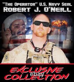 Casquette de campagne Dark MAGA signée par Robert O'Neill avec Donald Trump/Elon Musk PSA