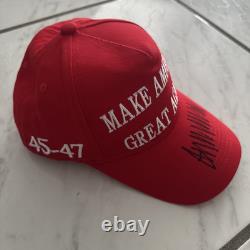 Casquette dédicacée par le Président Donald Trump avec certificat d'authenticité Keep America Great #45-47