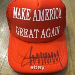 Casquette dédicacée par le Président Donald Trump avec certificat d'authenticité Keep America Great #45-47