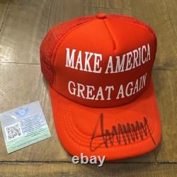 Casquette dédicacée par le Président Donald Trump avec certificat d'authenticité Keep America Great #45-47