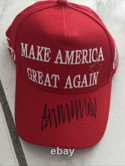 Casquette dédicacée par le Président Donald Trump avec certificat d'authenticité Keep America Great #45-47