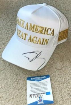 Casquette officielle signée par Donald Trump Jr. Make America Great Maga Fils du Président Bas