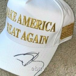 Casquette officielle signée par Donald Trump Jr. Make America Great Maga Fils du Président Bas