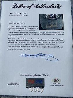 Casquette signée des Atlanta Braves par le président Donald Trump PSADNA Jeu 4 de la Série mondiale Chop