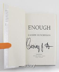 Cassidy Hutchinson signé 1ère édition. Suffisant Témoignage de l'audience du 6 janvier de Meadows Trump