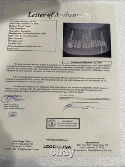 Chapeau Blk Maga signé par Donald Trump