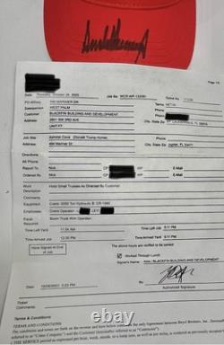 Chapeau MAGA PERSONNEL SIGNÉ PAR DONALD TRUMP DE DON JR. LIRE LES DÉTAILS DANS L'ANNONCE