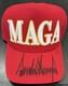 Chapeau Maga Authentique Dédicacé Signé Par Le Président Donald J Trump. Certificat D'authenticité Beckett.