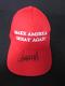 Chapeau Maga Signé Par Donald Trump Avec Coa Autographié Trump Make America Great Again