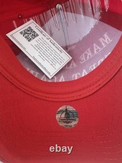Chapeau autographié signé par le président Donald Trump avec certificat d'authenticité Make America Great Again Maga