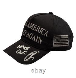 Chapeau de campagne Dark MAGA signé par Robert O'Neill, Donald Trump/Elon Musk PSA