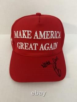 Chapeau de campagne 'Make America Great Again' signé par Robert O'Neill de Donald Trump PSA