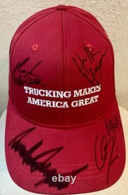 Chapeau rare signé par Donald Trump/Charlie Kirk/Kid Rock/JD Vance/Hulk Hogan/Tom Homan