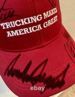 Chapeau rare signé par Donald Trump/Charlie Kirk/Kid Rock/JD Vance/Hulk Hogan/Tom Homan