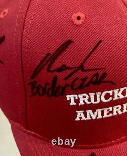 Chapeau rare signé par Donald Trump/Charlie Kirk/Kid Rock/JD Vance/Hulk Hogan/Tom Homan
