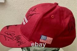 Chapeau rare signé par Donald Trump/Charlie Kirk/Kid Rock/JD Vance/Hulk Hogan/Tom Homan