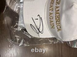 Chapeau signé Make America Great Again de Donald Trump Jr PSA / DNA COA Autograph MAGA