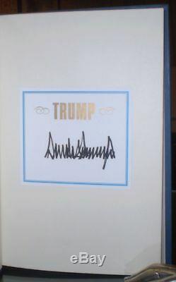 Copie Authentique Signée Autograph Président Américain Atout Donald Pense Comme Billionaire